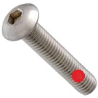 4-40 X 3/16 BUTTON SOC CAP SCREW W/NYLON